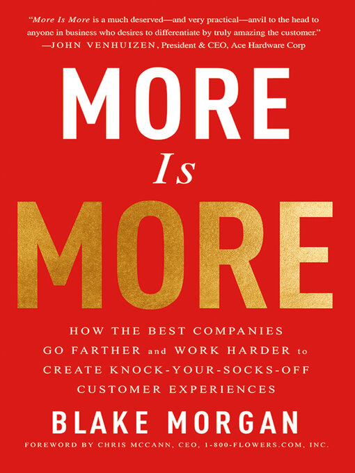 Title details for More Is More by Blake Morgan - Available